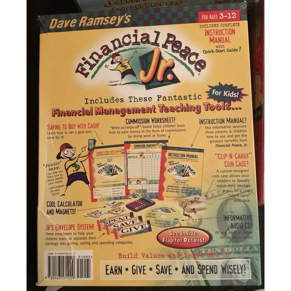 Dave Ramsey's Financial Peace Junior Complete‎ Set - Brand New Unused Unopened